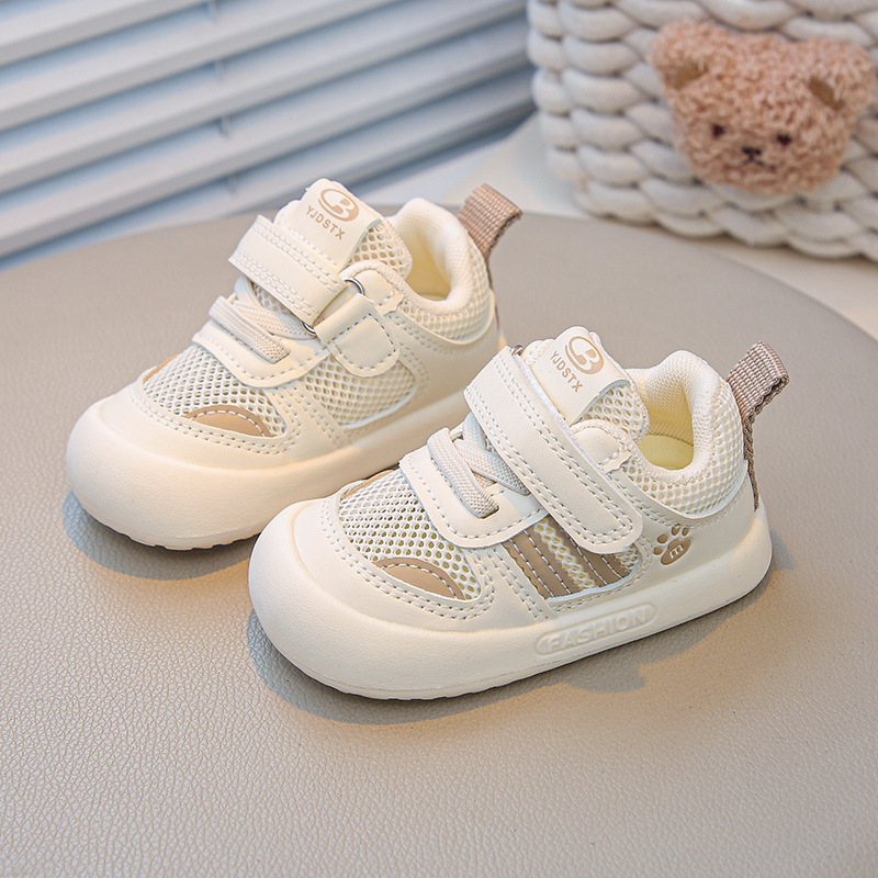 2025 Summer Single Mesh New Baby Soft Bottom Breathable Mesh Shoes Velcro Infant Toddler Shoes