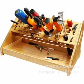 木质螺丝刀收纳架可拆卸维修工具五金整理架钳子扳手储物架工具架