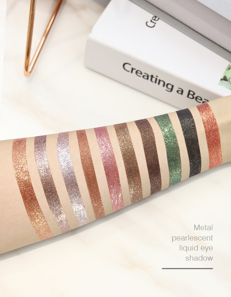 Langmanni Ten Diamond Sparkling Liquid Eyeshadow Set, Psychedelic Pearlescent Eyeshadow Gift Box undefined