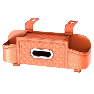 Seat Back Storage Box, Car – Car storage bag/box - orange