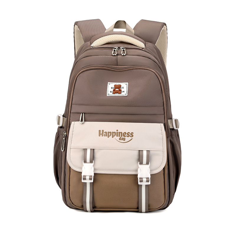 Mochila de pescado natural en la universidad de mujeres de gran capacidad mochila simple de alto valor visual para reducir la carga de los estudiantes de secundaria júnior 7 - 9