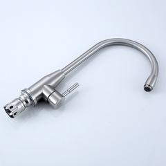 丹頂鶴拉絲廚房水槽菜盆龍頭304不鏽鋼水龍頭廚房龍頭冷熱旋轉