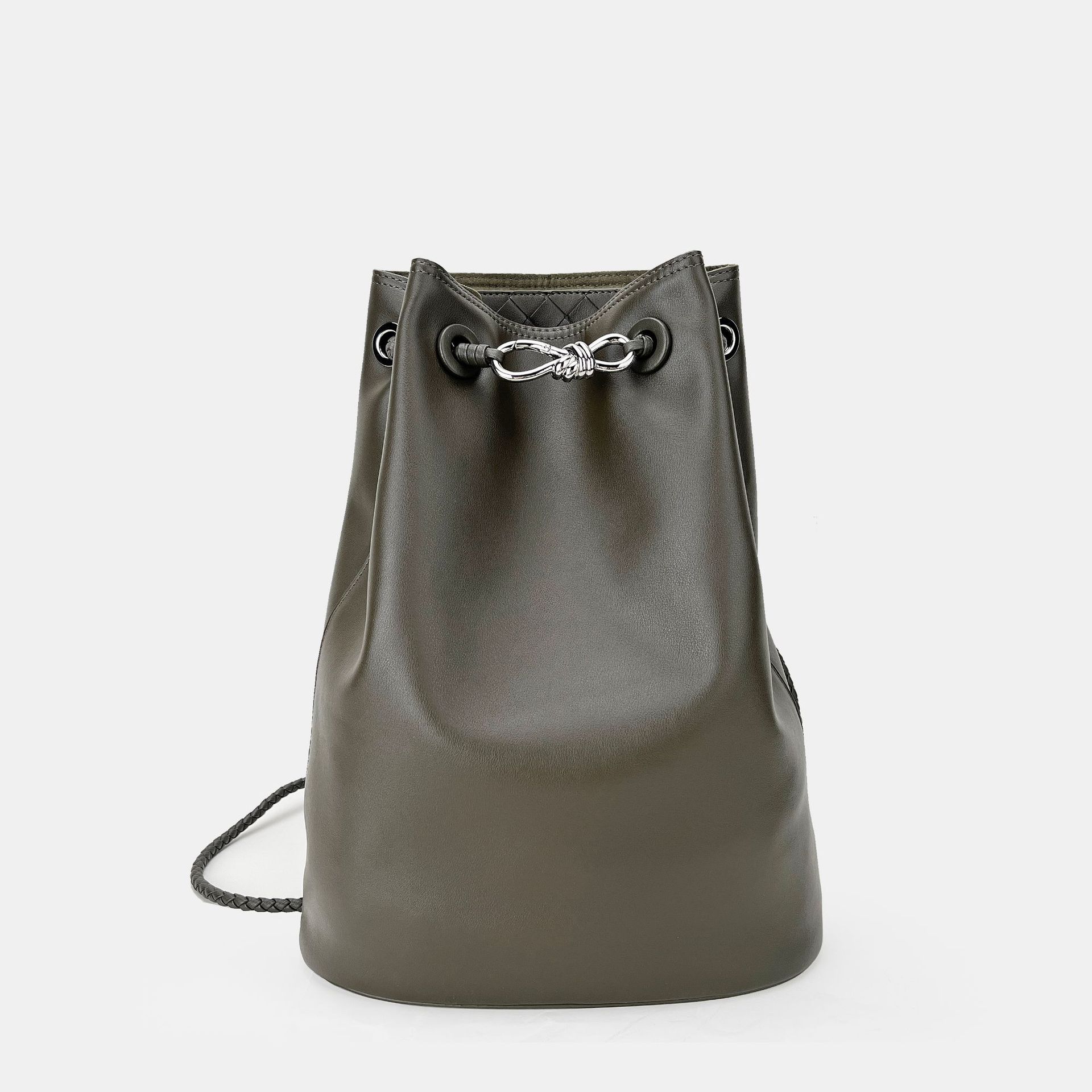 Genuine Leather Andiam Bucket Bag For Women 2026 New Bowknot Tote Large Capacity Shoulder & Handbag For Commuting - Thumbnail 8