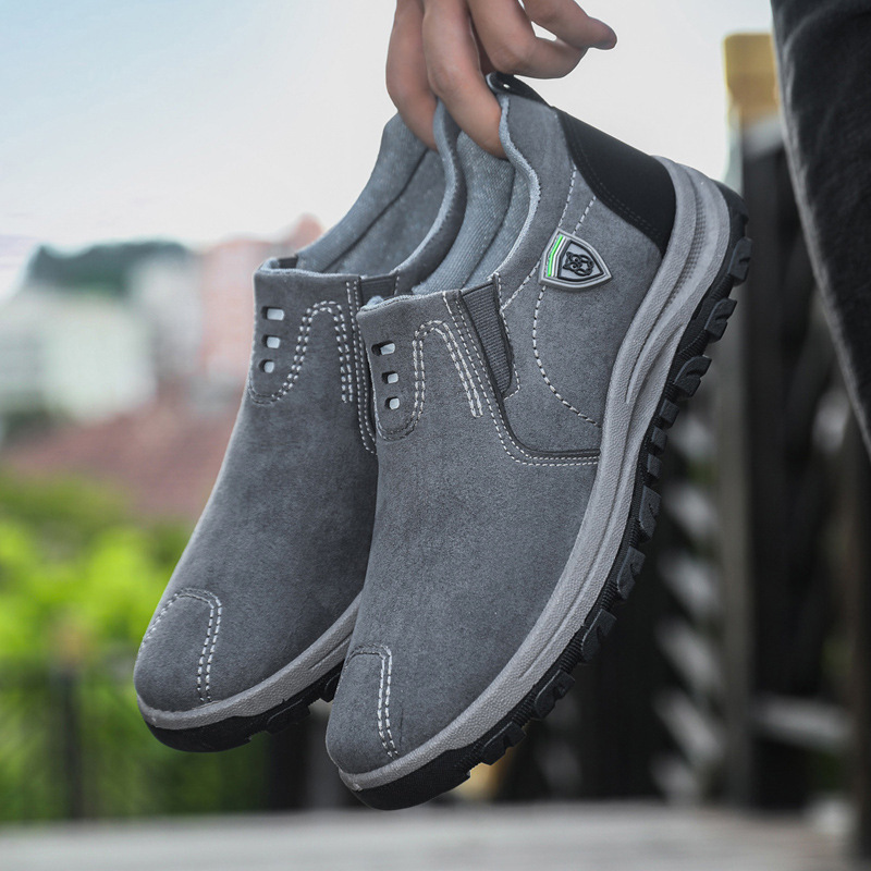 Men's Shoes Summer Suede Windproof Comfortable Lightweight Dad Shoes Foreign Trade Wholesale Outdoor Daily Casual Walking Shoes