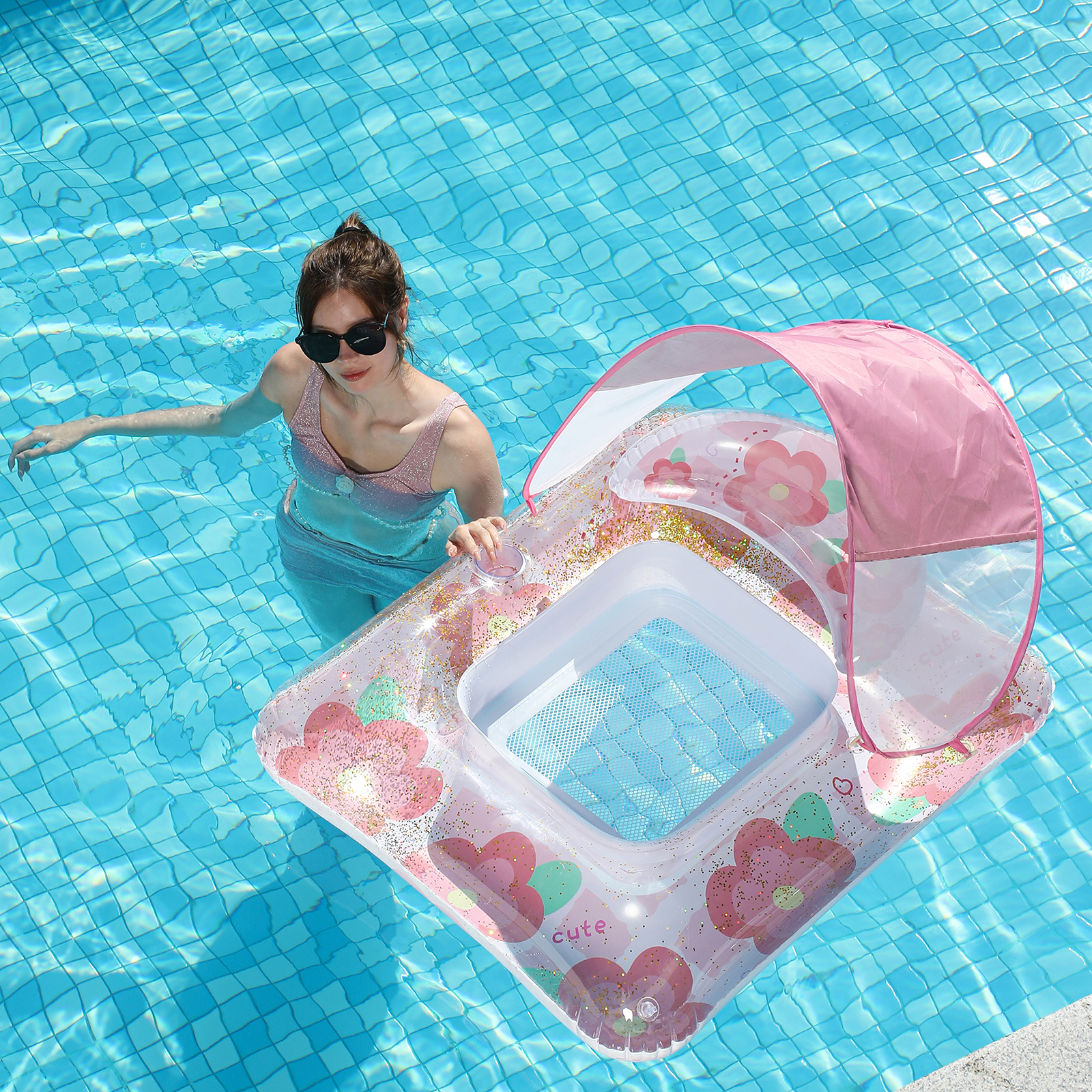 Cama flotante de natación anillo flotante inflable flotante de agua para adultos juguetes de agua para mujeres silla flotante para adultos anillo de natación cama tumblr