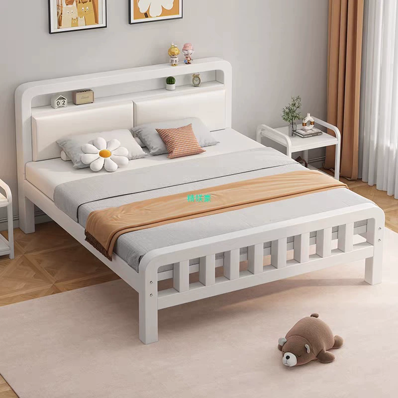 Thickened Silent 1.8m Iron Frame Bed Reinforced Thickened Double Bed 1m Household Stainless Steel Rental House Iron Bed Bed
