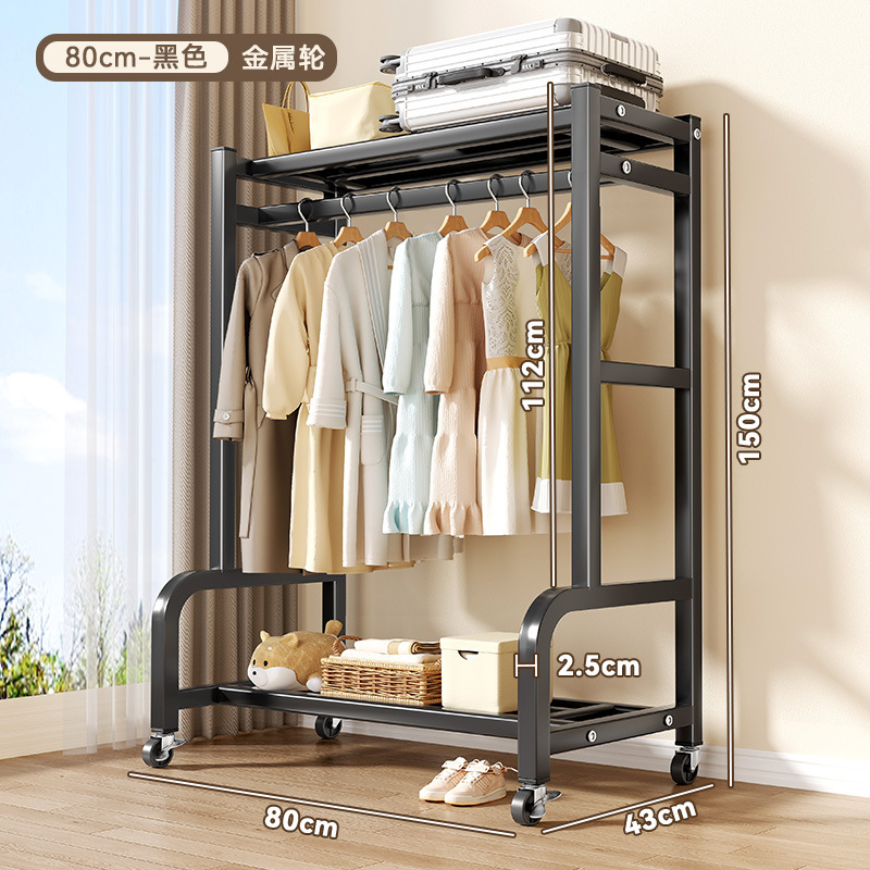 [블랙 80cm] 상단 수납 + 내하중 롤러