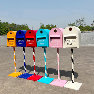 # Retro Iron Art Mailbox Outdoor Wall-Hanging Mailbox Xinyu Mailbox Suggestion Box Complaint Suggestion Letter Box Floor Pendulum