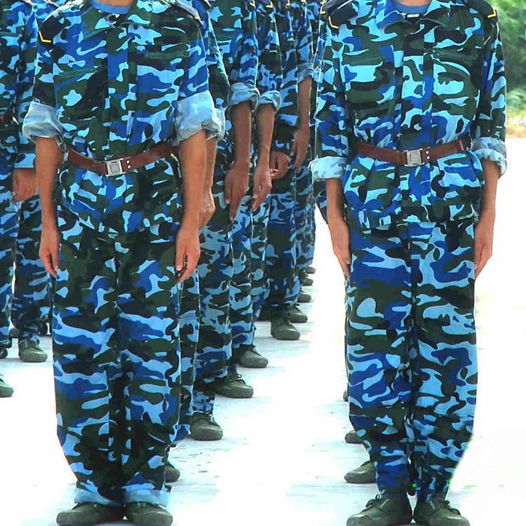 Wholesale of various spring/summer training camp camouflage sets, base navy blue training uniforms, performance costumes, group uniforms, trendy new styles