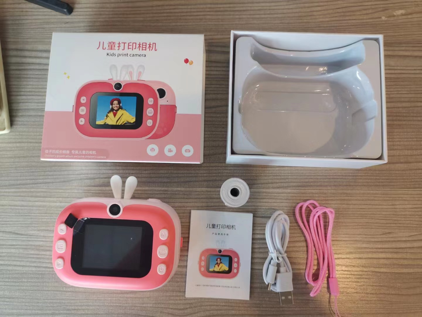 Hot-selling Polaroid Children's Printing Camera, Digital Toy That Can Take Pictures, High-definition S L R Dual-lens Camera