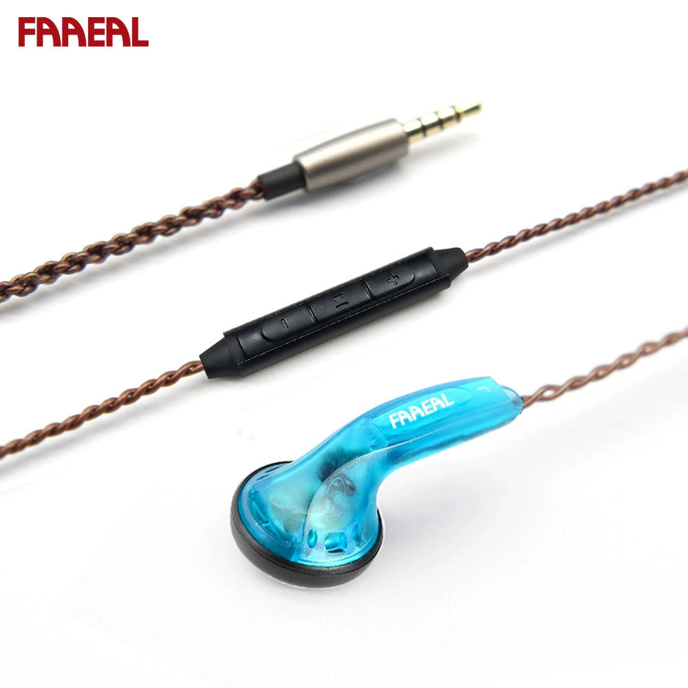 Проводные наушники для смартфона FAAEAL, HIFI вкладыши MX500, плоский штекер, для стриминга, караоке и игр