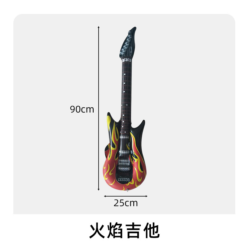 インフレータブル楽器バルーンヨーロッパとアメリカのステージ楽器小道具インフレータブルマイクギターサックスパーティー楽器 pvc|undefined