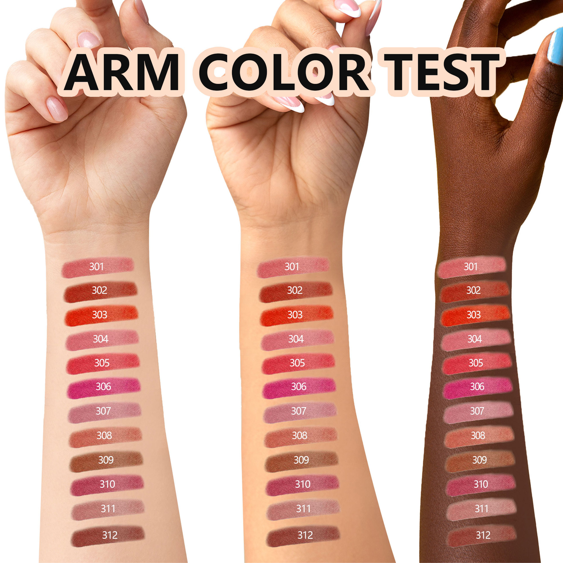 SHCOETY matte lip gloss Cross-border European and American lip and cheek dual-purpose lipstick lip gloss, long-lasting without fading and not sticking to the cup Item Picture