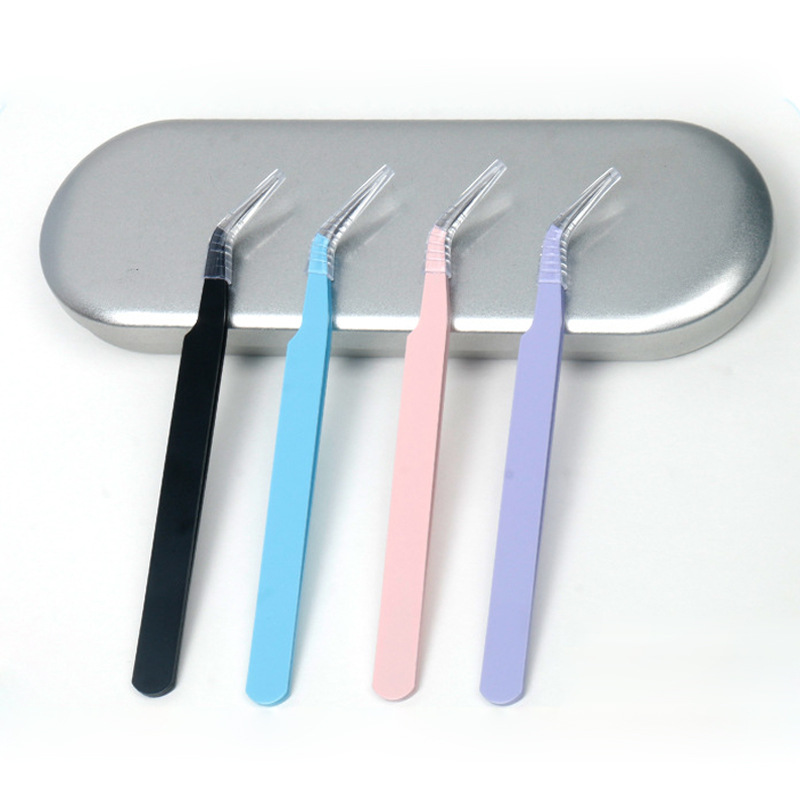 Stainless Steel Thickened Tweezers for Journaling, Eyelash Curler, Handmade Tools, DIY Nail Art, Eyelash Grafting, False Eyelash Tweezers