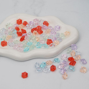 1cm Acrylic Crystal Gravel Accessories Simulated Ice Cube DIY Jewelry Colorfulful Asymmetrical Gemstone Diamond Small Crushed Ice