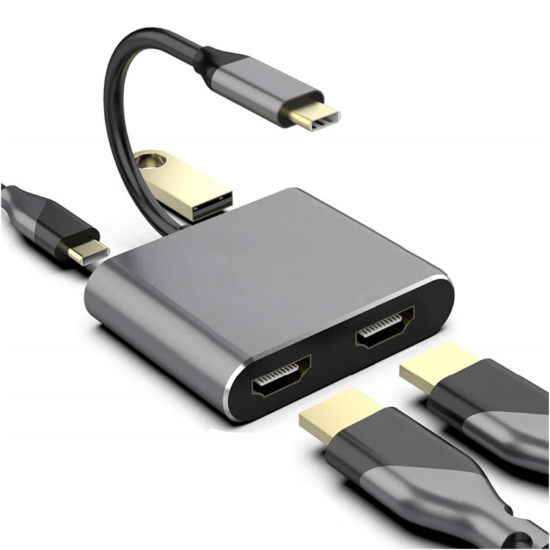 typec デュアル hdmi 异画面 4in1 ドッキング スイッチ携帯電話 rog タブレット usbc ドッキング ステーション 4k|undefined