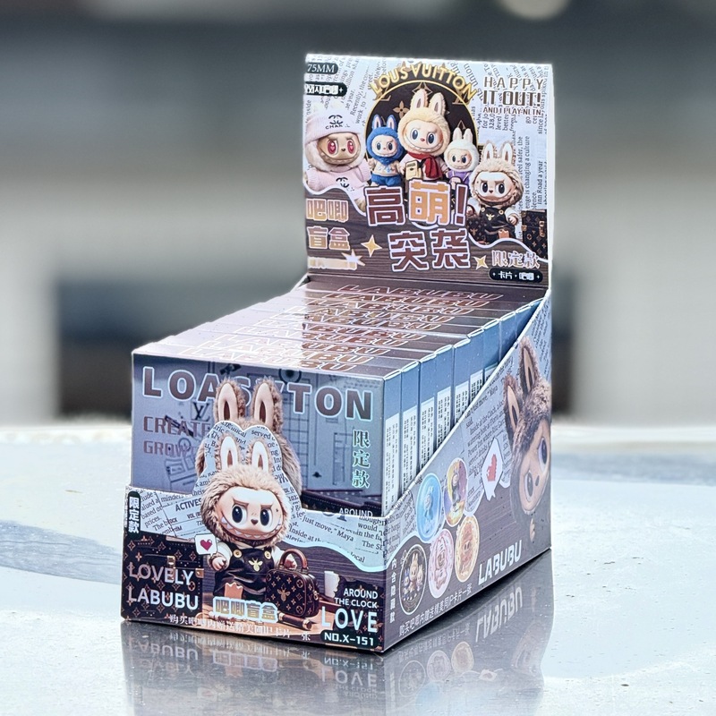 ラブブ ブラインドボックス ブラインドドローバー 二次元バッジ 75mm 周辺缶ブローチ レーザーダブルフラッシュ|undefined