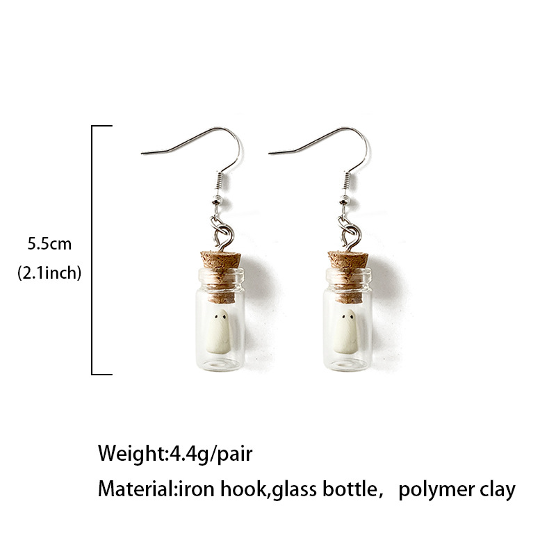 8g Weight Drop Earrings Classification 1 Pair Quantity 1 Pair Simple Style Bottle Patchwork Soft Clay Drop Earrings