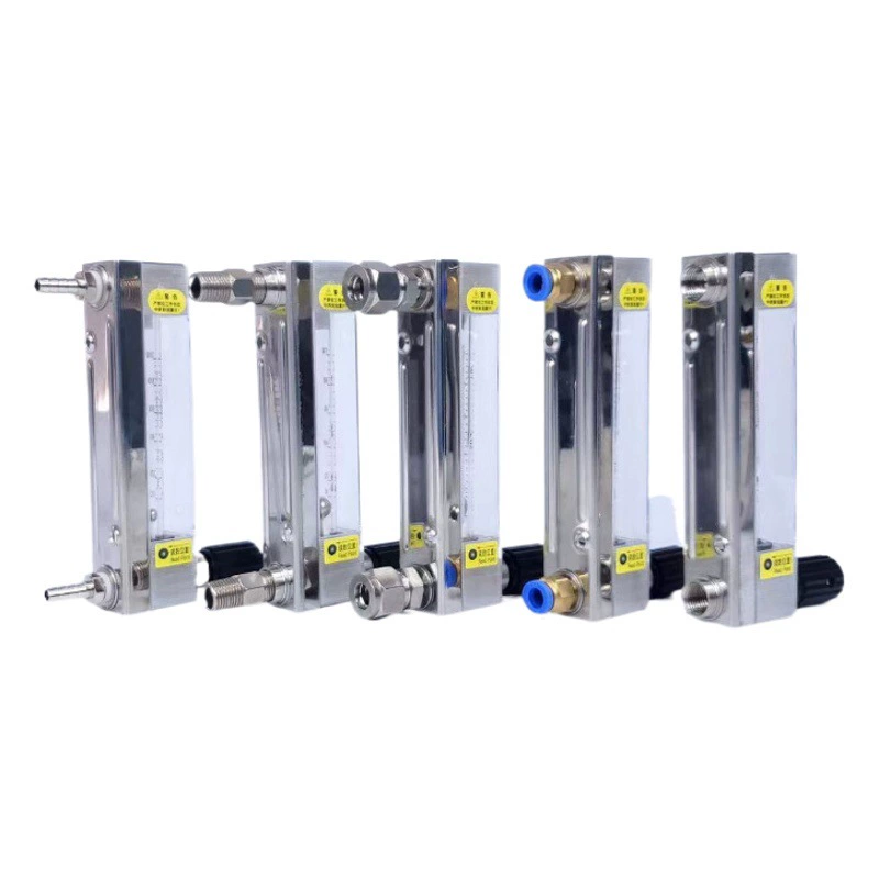 DK800-6F стеклянная трубка поплавок расходомер из нержавеющей стали Антикоррозийный газ жидкий крошечный стеклянный ротор расходомер