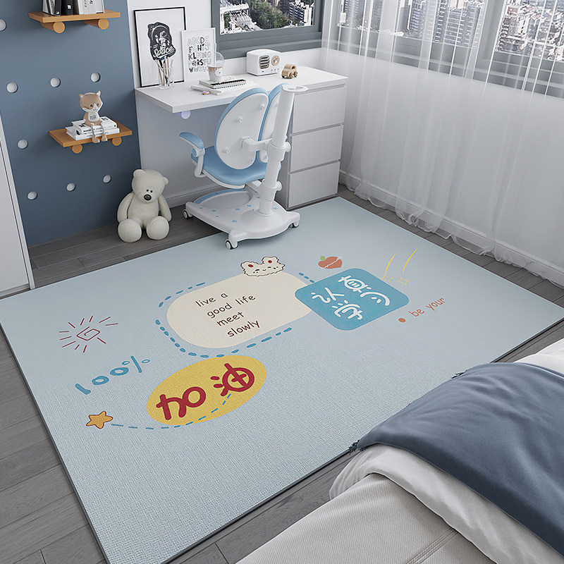 Alfombra infantil silla de computadora estera antideslizante área de lectura escritorio estudio mesa de estudio sala de estar dormitorio colchón junto a la cama image 11