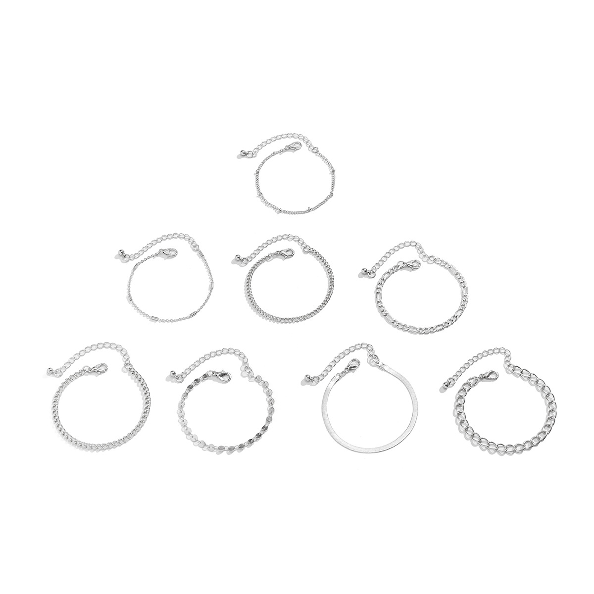 Bijoux en métal style punk avec ensemble complet de diamants et chaîne à griffes, bracelet à paillettes en os de serpent et papillon_voghion.com