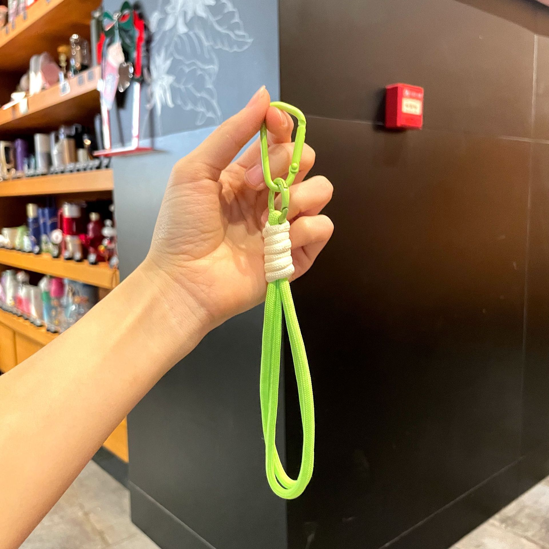 Unlabeled double rope-fluorescent green