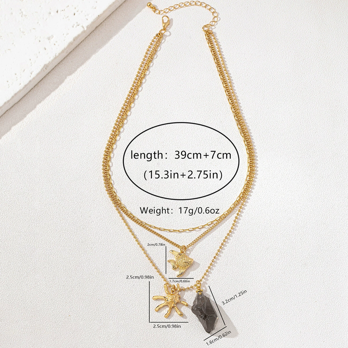 Pendant, marine necklace, 1 pieces