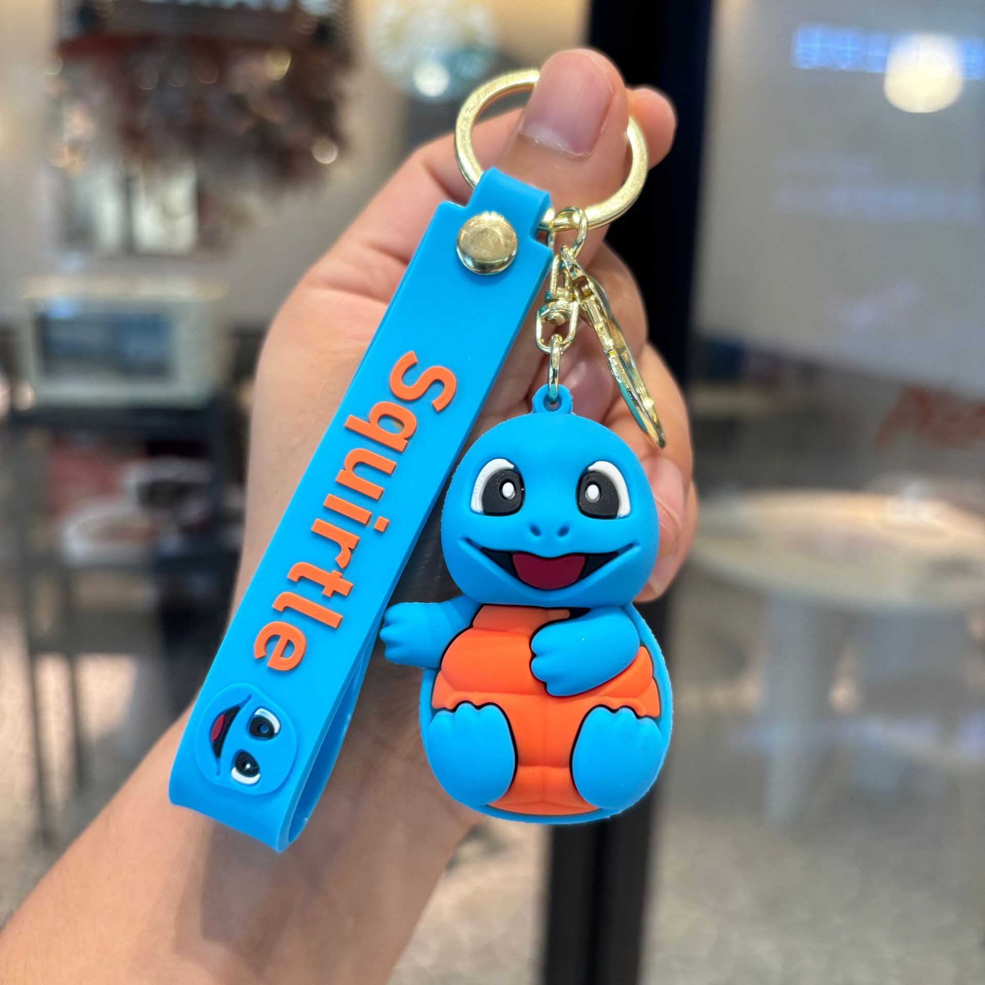 Caricatura Jenny tortuga llavero muñeca PVC goteo adorable colgante llavero pequeño accesorio de regalo