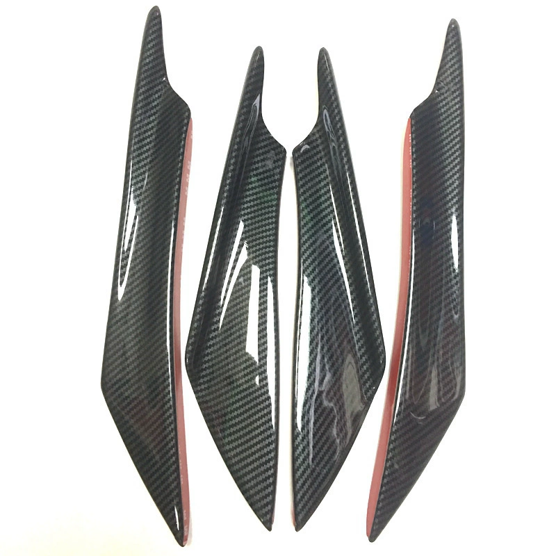 Универсальный ветровой нож автомобиля передний бампер спойлер углеродное волокно ветровой нож окружает передний нож 4pcs