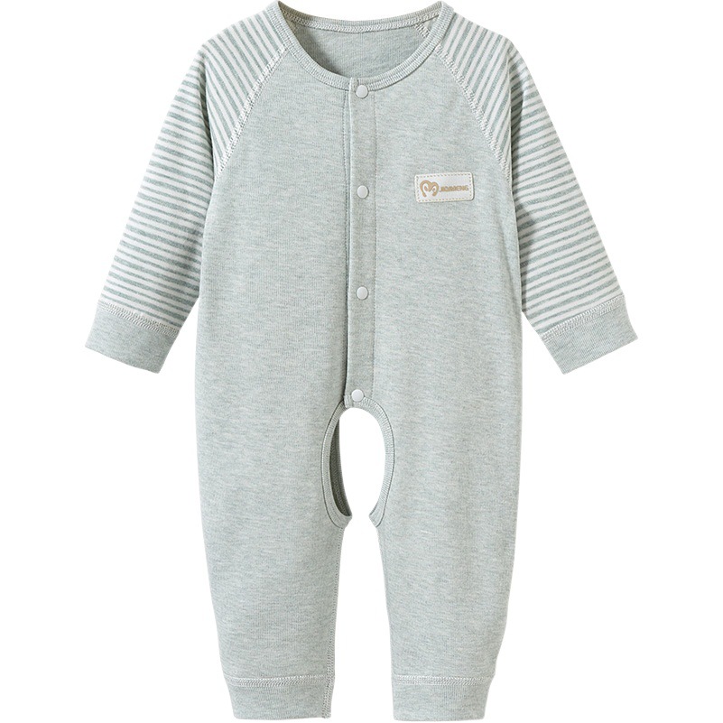 Mono para bebé para primavera, otoño e invierno, pijama fino de algodón puro con abertura en la entrepierna para recién nacidos, niños y niñas, pelele, ropa de bebé.