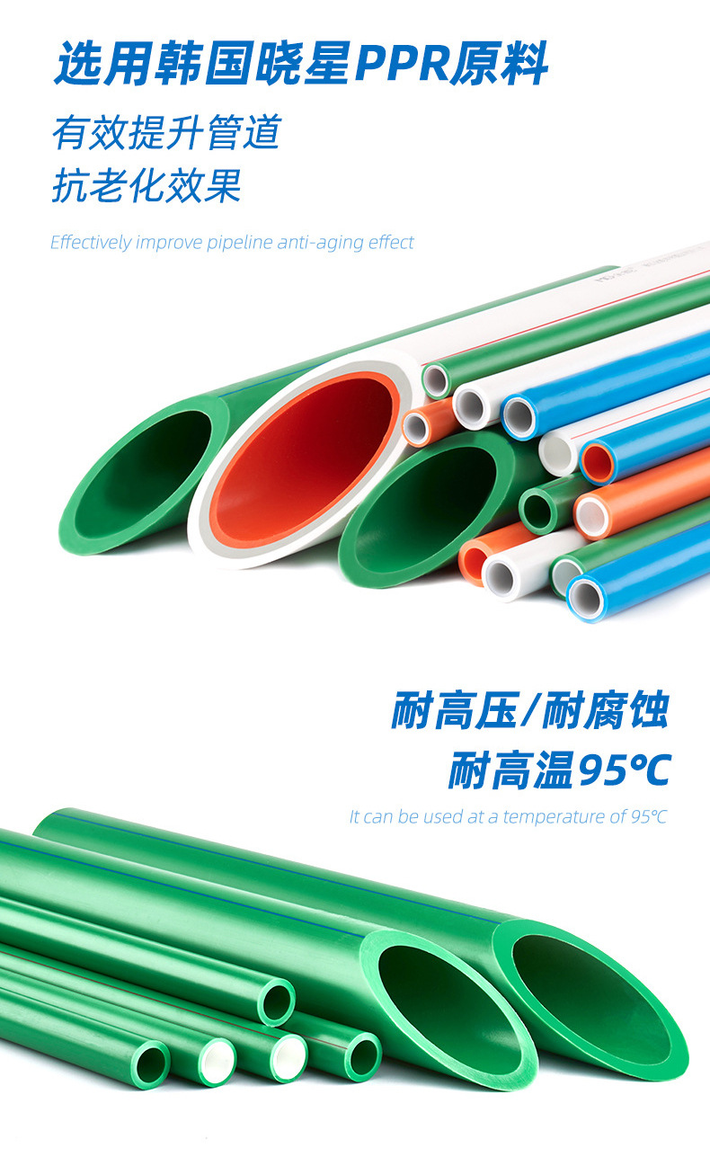 20-110家用冷热自来水管工程给水管热熔管4分6分1寸ppr水管定制-阿里巴巴