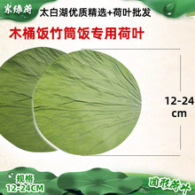 圆形荷叶直径12-24㎝厂家直供太白湖干荷叶木桶饭笼仔饭干荷叶