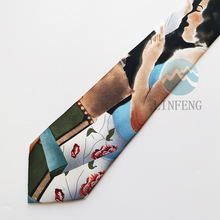 工厂供应真丝印花领带 复古印花男女士领带