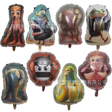 跨境美国山海经tungtungsahur木棍人卡布奇诺香蕉猴鲨鱼铝膜气球