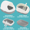 Cat sand basin anti -exterior splash full semi -enclosed large cat toilet cat sand pot small cat products deodorant cat shit basin