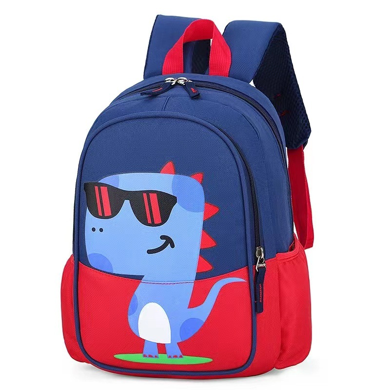 Al por mayor verano nuevo estilo coreano de nylon kindergarten schoolbag dibujos animados dinosaurio estudiante masculino una pieza