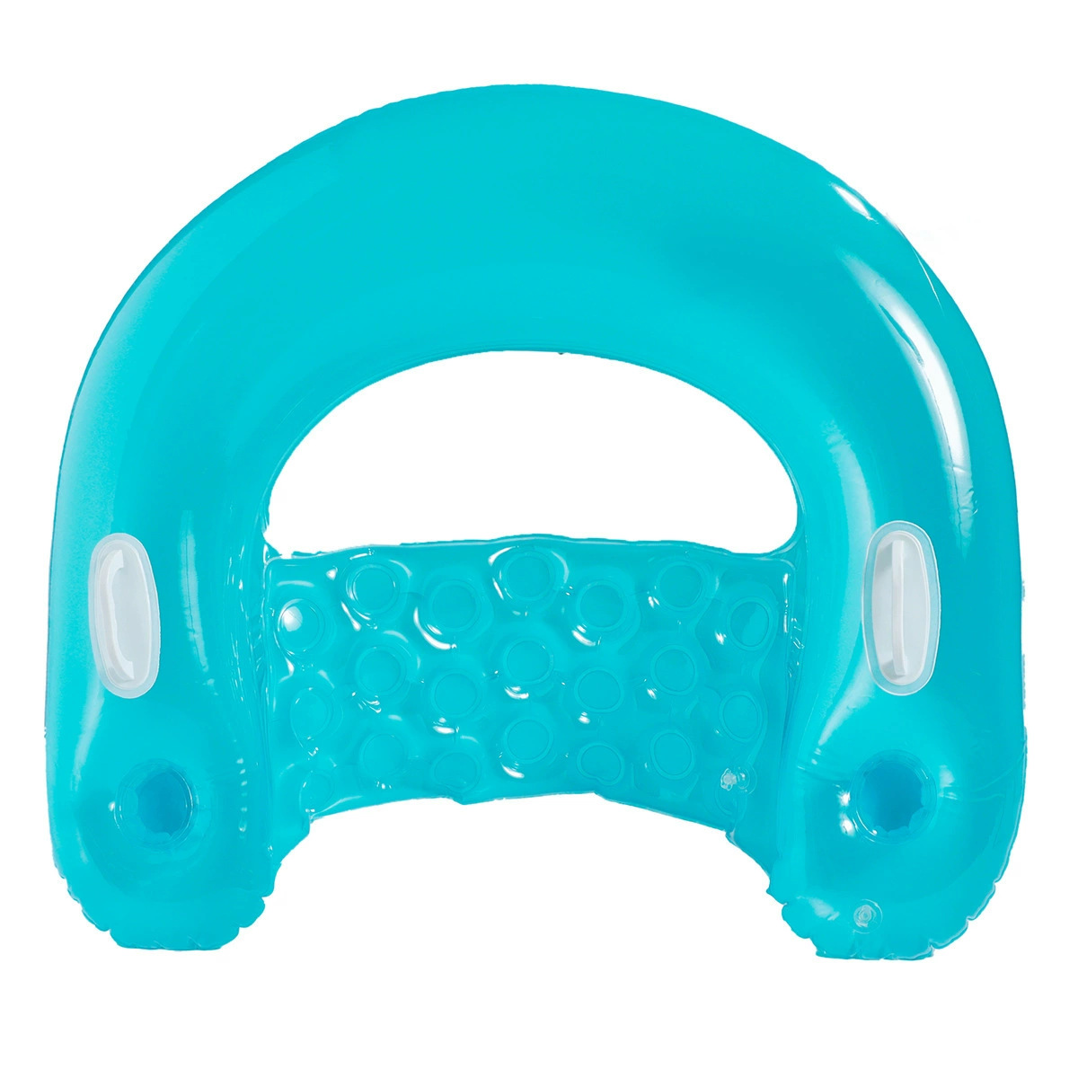 파란색 U자형 라운지 의자