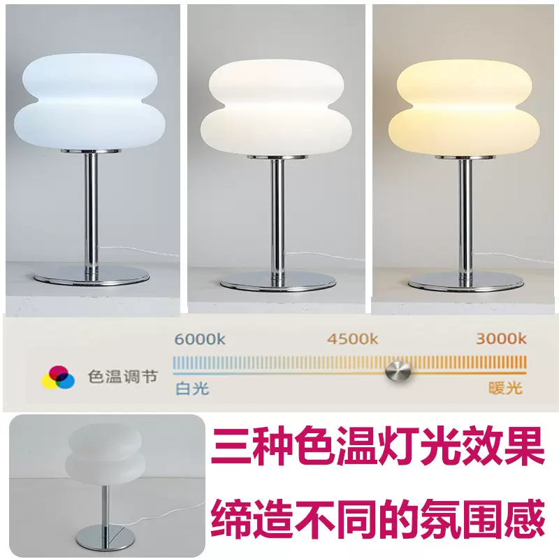 跨境创意台灯ins风装饰小夜灯卧室轻奢床头高级夜灯蘑菇灯蘑菇