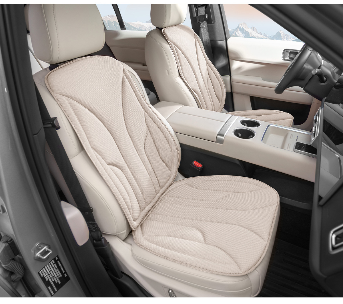 High-quality latex car seat cushion, suitable for all seasons, breathable, non-slip, soft and comfortable, made of seaweed fiber, wholesale from manufacturer