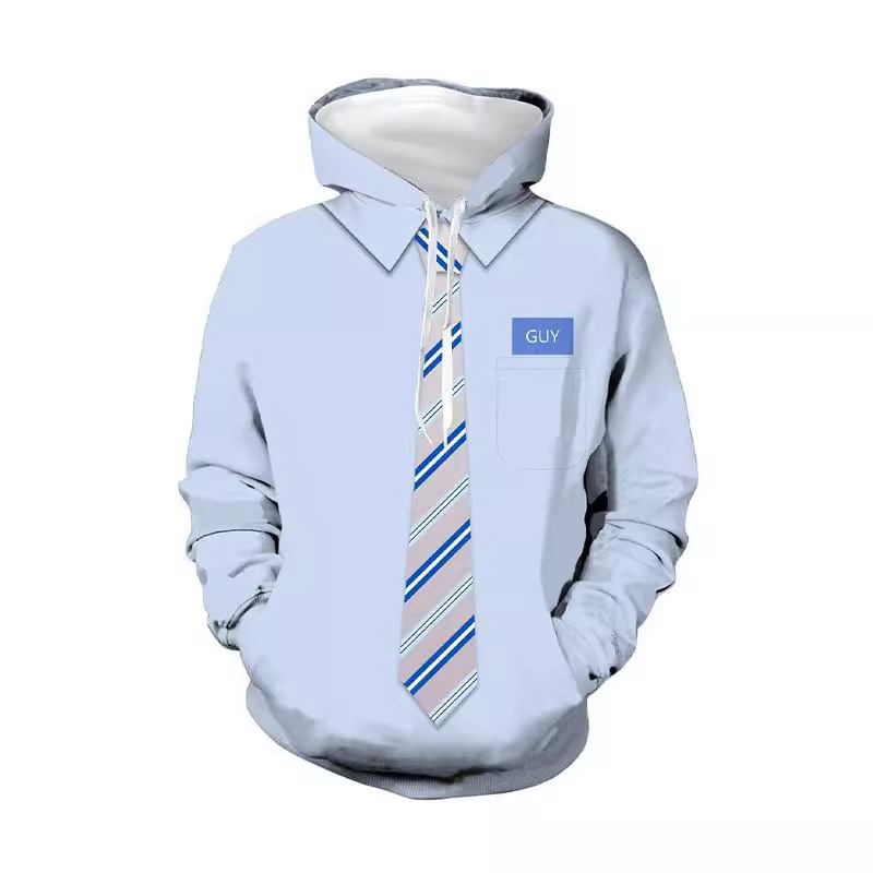 New Time Traveler 3D Printed Hooded Sweatshirt Cosplay Anime Merchandise Oversized Pullover Jacket Long Sleeve