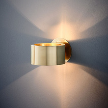 輕奢床頭壁燈卧室客廳北歐創意樓梯燈過道走廊牆壁造型燈金色壁燈