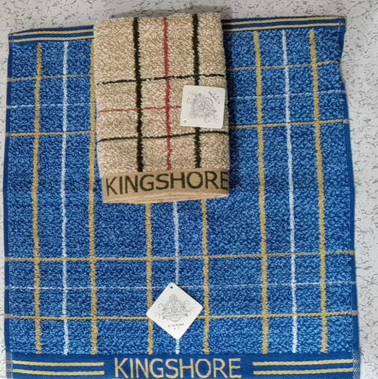 Gold genuine brown towel/face towel satin embroidered solid color cotton small square soft absorbent F116 Blue Gold genuine brown towel/face towel satin embroidered solid color cotton small square soft absorbent F116 Blue