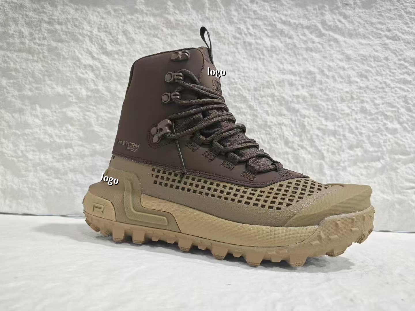 2025 nuevo hombre al aire libre caminando botas impermeables UA amortiguación desgaste antideslizante botas de caza zapatos papá