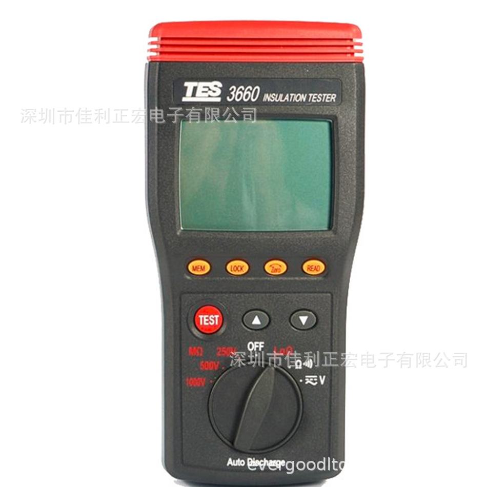 泰仕TES-3660数字自动换档绝缘测试器