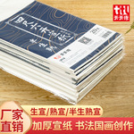 天天练4开8开宣纸 毛笔书画练习空白四尺生宣熟宣半生熟宣纸