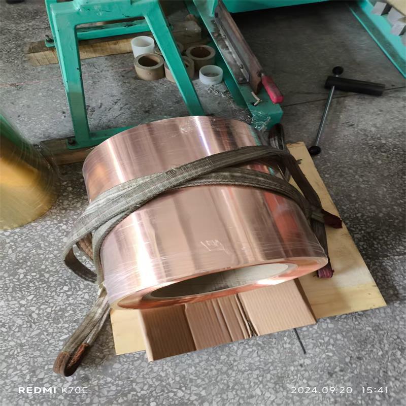 T2紫铜带C1100铜箔TU2无氧铜带纯铜带高导电电缆铜皮 精密分条