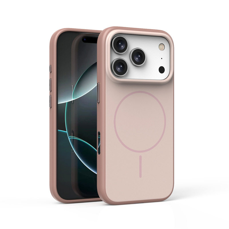 适用苹果17promax手机壳磁吸肤感磨砂iphone17相机按键保护防摔壳|undefined