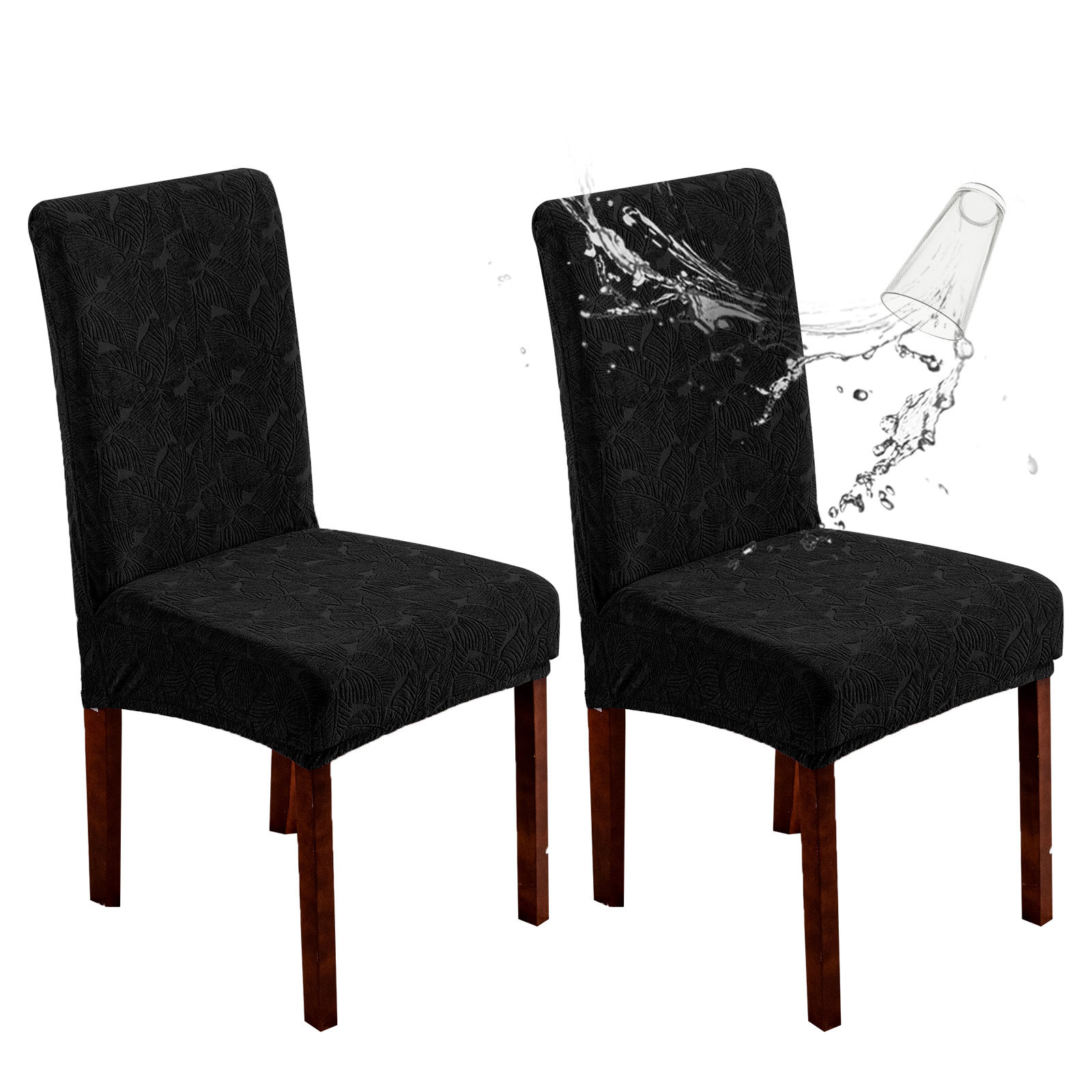 Funda para silla de bolsillo impermeable Funda para silla para el hogar Funda para silla jacquard impermeable Funda para silla impermeable