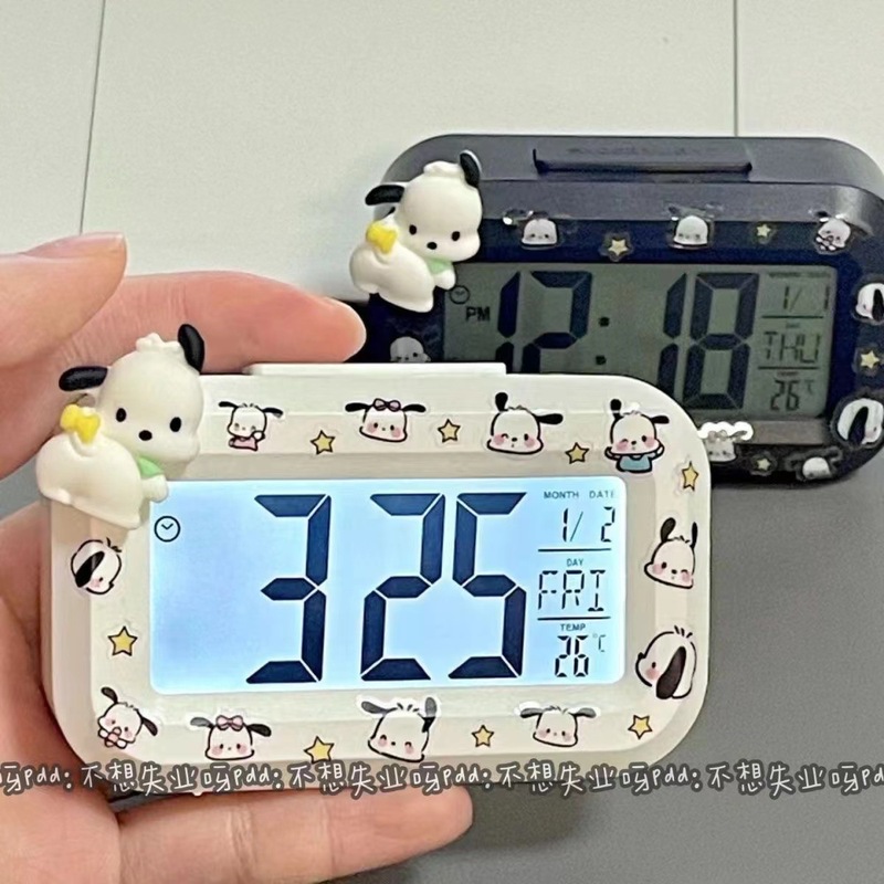 シンプルな電子時計ミニ多機能目覚まし時計学生かわいい夜光ベッドの頭の時計寮のアラーム|undefined
