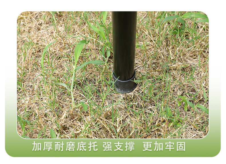 4-Pole Black Glue Canopy Shading Sunscreen Rainproof Outdoor Camping Tent Portable Awning Canopy Butterfly Octagonal Sky